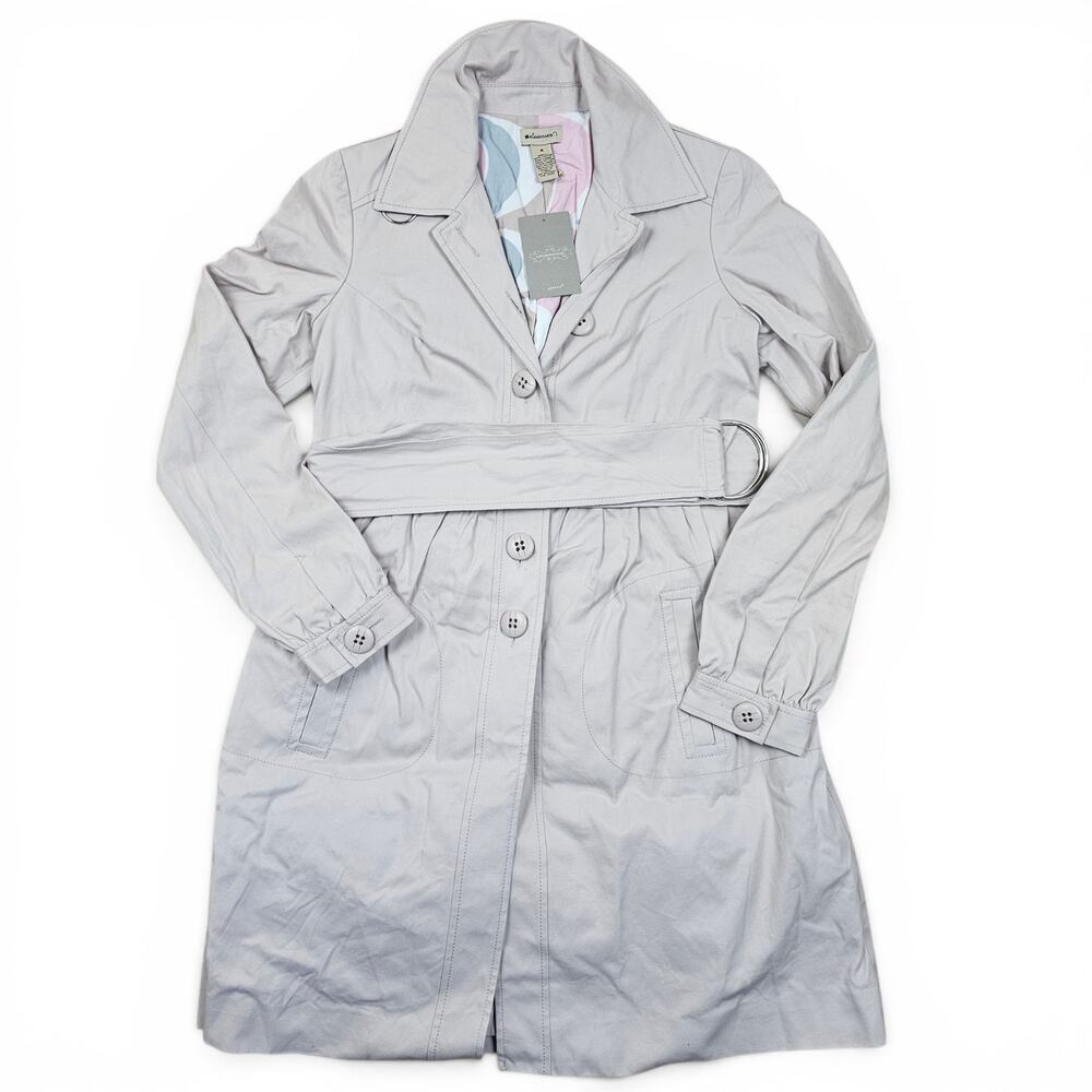 ANTHROPOLOGIE ELEVENSES NWT Belted Trench Coat Women's 4 Elevated Minimalist